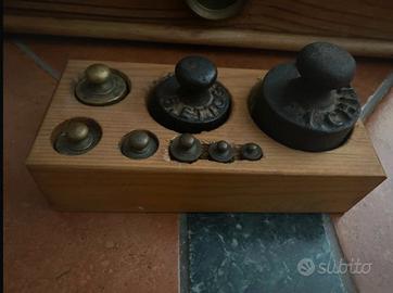 ANTICA BILANCIA VINTAGE 2 PIATTI PESA 5 kg O