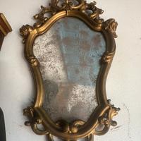 Vecchia specchiera oro  metà 900