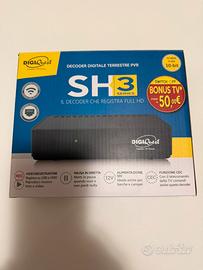 N°2 DECODER DIGITALI TERRESTRE DigiQuest SH3
