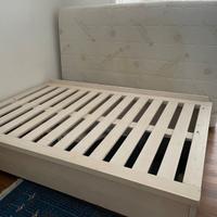 letto contenitore 1 piazza e mezzo+ materasso