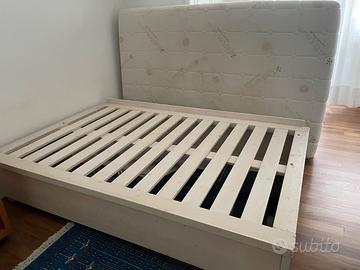 letto contenitore 1 piazza e mezzo+ materasso
