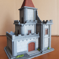 Castello medievale 1:87 per plastico ferroviario