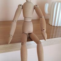 manichino legno snodabile modellazione