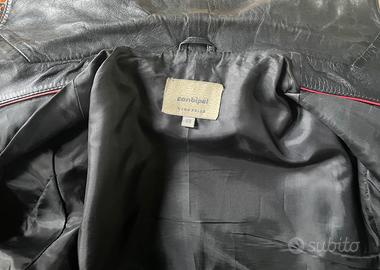 Giacca in pelle nera Conbipel