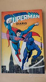 diario scolastico vintage superman anni 70