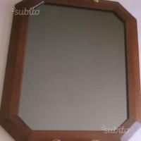 Vassoio in legno e specchio ARTIGIANALE