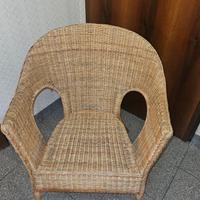 Poltrona in rattan
