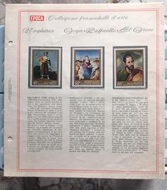 Rivista Epoca,pagine filateliche dedicate all’Arte
