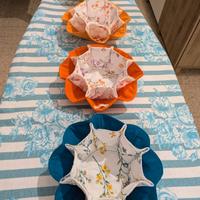 lotto 4 cestini in cotone 