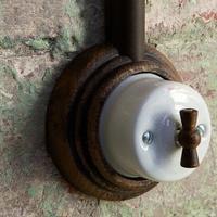 Interruttore deviatore porcellana vintage
