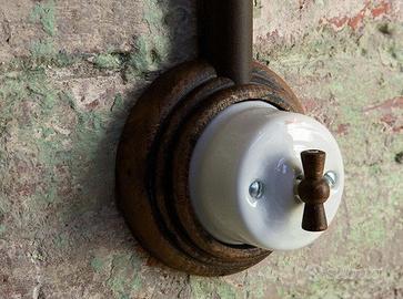 Interruttore deviatore porcellana vintage