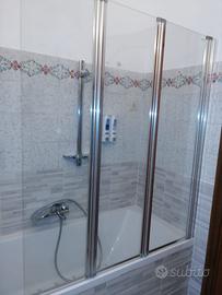 Parete vasca bagno sopravasca pieghevole