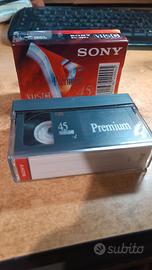 Cassette Sony VHSC Premium 45 NUOVE