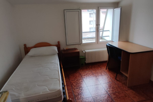 Camera singola arredata in mansarda