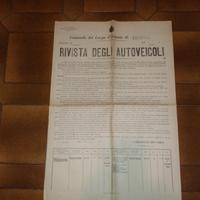 Manifesto rivista autoveicoli palmanova corpo arma