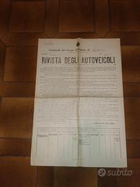 Manifesto rivista autoveicoli palmanova corpo arma