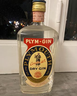 Plymouth Plym-Gin Dry Gin - bottiglia vintage