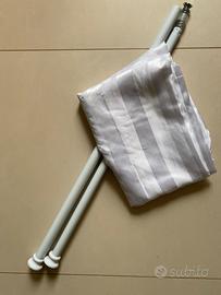 Tenda e bastone doccia