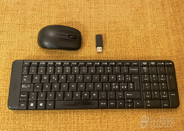 Logitech combo tastiera e mouse wireless compatti