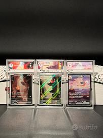 Trio Charmander, Charmeleon, Charizard Graad 9.5