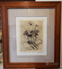 Luigi Bartolini 1930 : Violette nel bicchiere