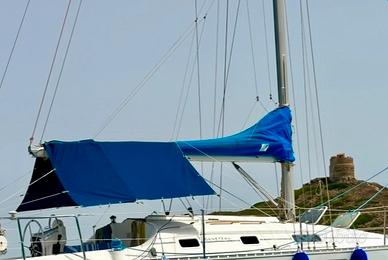 Tendalino tipo cagnaro per barca a vela