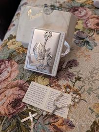 Piccolo rosario laminato argento 