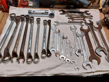 Chiavi inglesi varie marche Usag, Beta, Hazet.