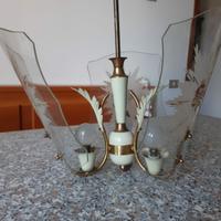 Lampadario autentico anni 20 decorato tutto a mano