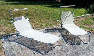 lettini da spiaggia o giardino