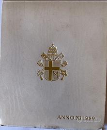 VATICANO 1989:CONFEZIONE MONETE ANNUALI PAPA GIOVA