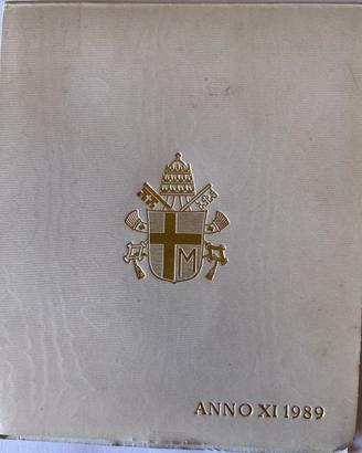 VATICANO 1989:CONFEZIONE MONETE ANNUALI PAPA GIOVA