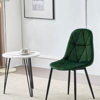 Sedie velluto verde