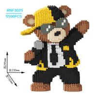 RNF3025 Puzzle 3d Simil lego Orsetto Rock