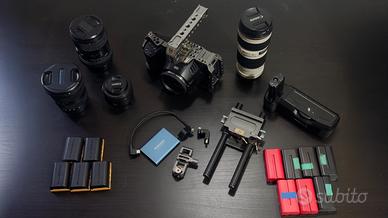 Kit Blackmagic Pocket 6K completo + 4 lenti + rig