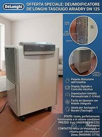 Deumidificatore De'Longhi Tasciugo AriaDry