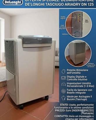 Deumidificatore De'Longhi Tasciugo AriaDry