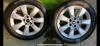 Cerchi in lega originali  e gomme mini countryman