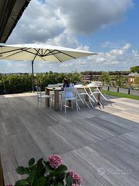 Ombrellone da giardino Greenwood quadrato 4x4 m