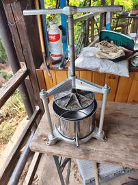 torchio manuale in acciaio inox alluminio