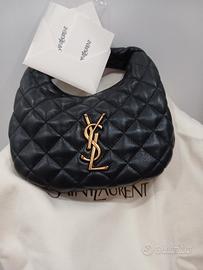borsa Yves Saint Laurent  in pelle colore nero 