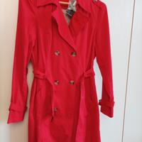 trench rosso 