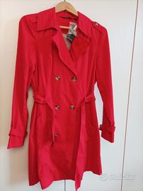 trench rosso 