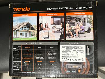 Router Tenda con sim N300 Wi-Fi 4G LTE