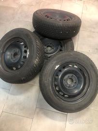 cerchioni + gomme invernali Fiat 500