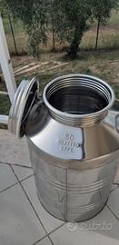 Fusto / Bidone in Acciaio Inox 18/10 QUATTRO EFFE 