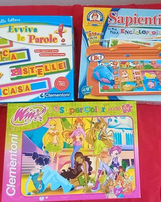 Set puzzle winx clementoni sapientino 