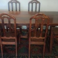 tavolo noce completo