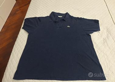 Polo Lacoste vintage blu navy da uomo – Taglia 8