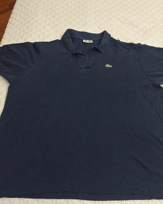 Polo Lacoste vintage blu navy da uomo – Taglia 8